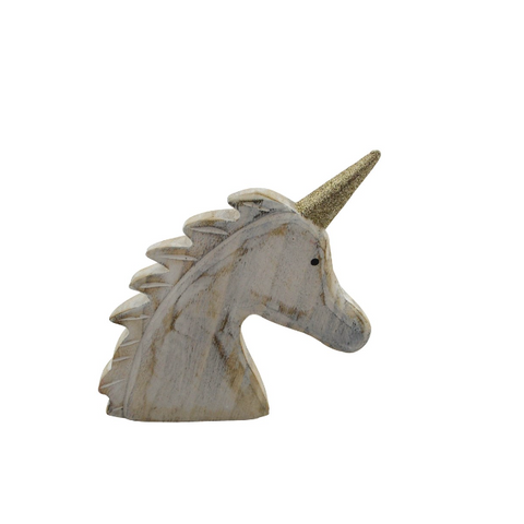Wooden Unicorn Decor Piece Small