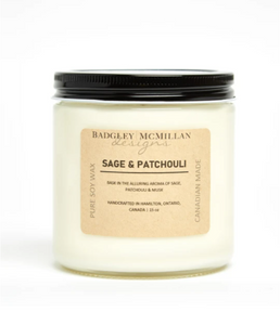 Sage & Patchouli Soy Wax Candle - 2 Sizes
