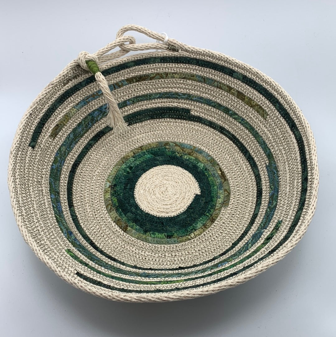 CSB - Large Rope Basket Green w/Taupe – Finders Keepers Brantford Shop