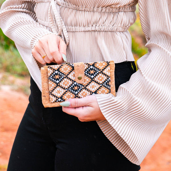 Sleek Vegan Cork Wallet BAG-2302: D