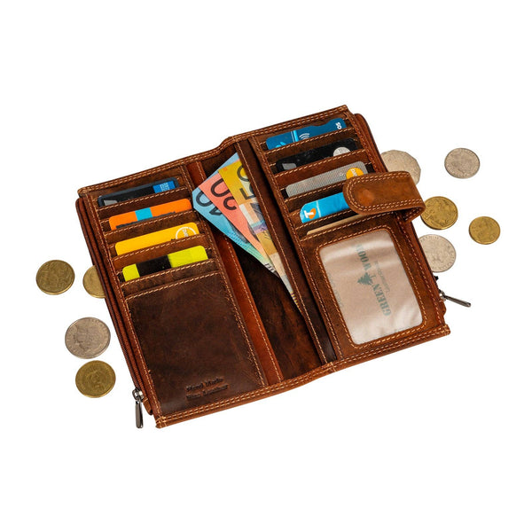 Leather Wallet GW2215: Brown