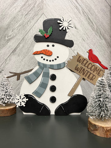 3D Snowman Shelf Display Instore Workshop Project