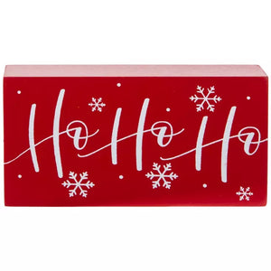 Ho Ho Ho Wood Block