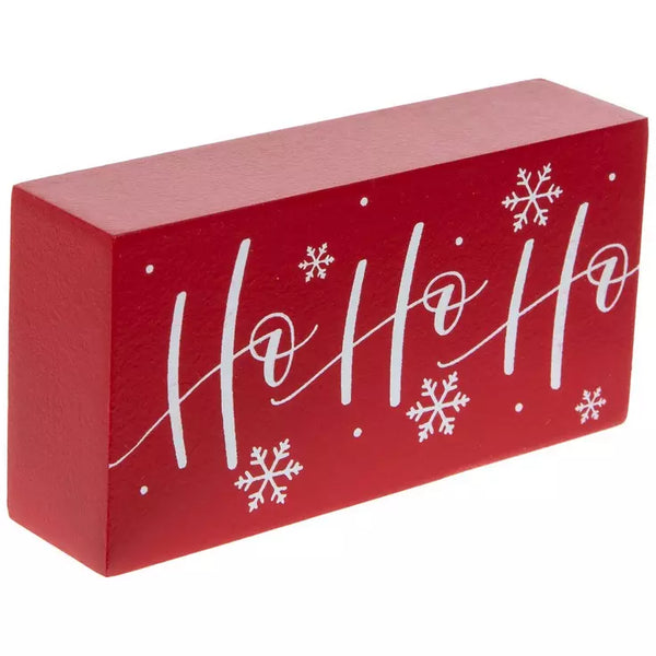 Ho Ho Ho Wood Block