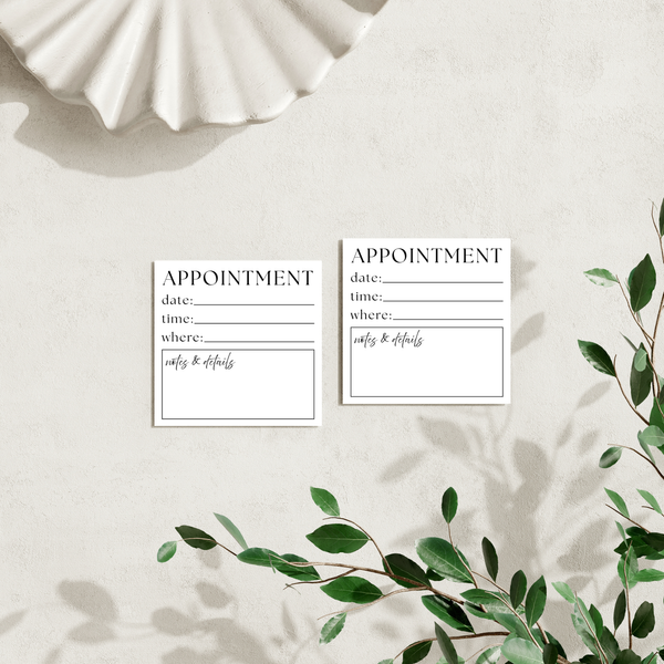 Appointment Reminder: 50 Sheet Post-It Note Notepad