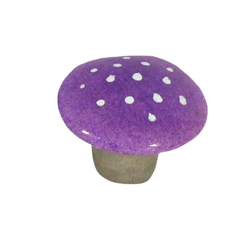 Purple Ceramic Mushroom - Small