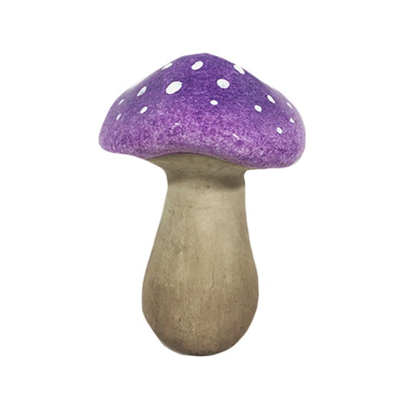 Purple Ceramic Mushroom - Large
