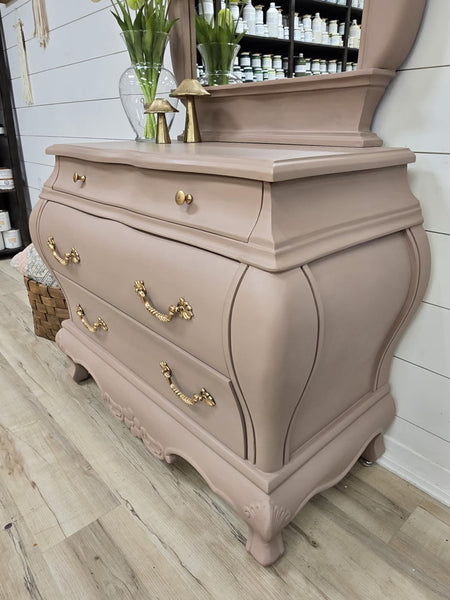 Damask 2pc Set - Entryway Hall Table Mini Bar