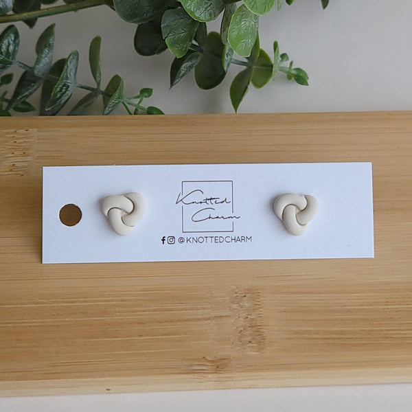 Knot Style Earring Studs - Assorted Colours