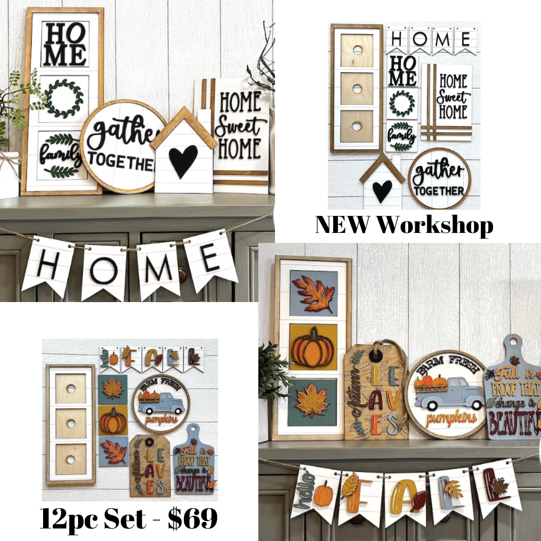 Complete Fall, Christmas or Everyday Collection DIY Instore Workshop