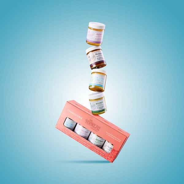 CHARCUTERIE Gourmet Honey Gift Sets with Gold Spoon