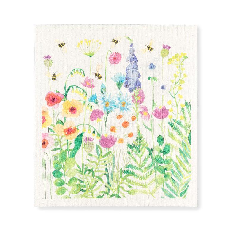 Bee Garden Swedish Dishcloth