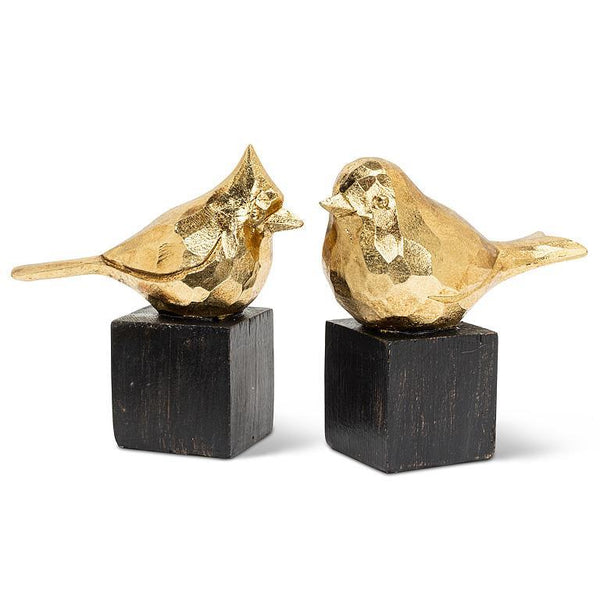Small Gold Cardinal on Base