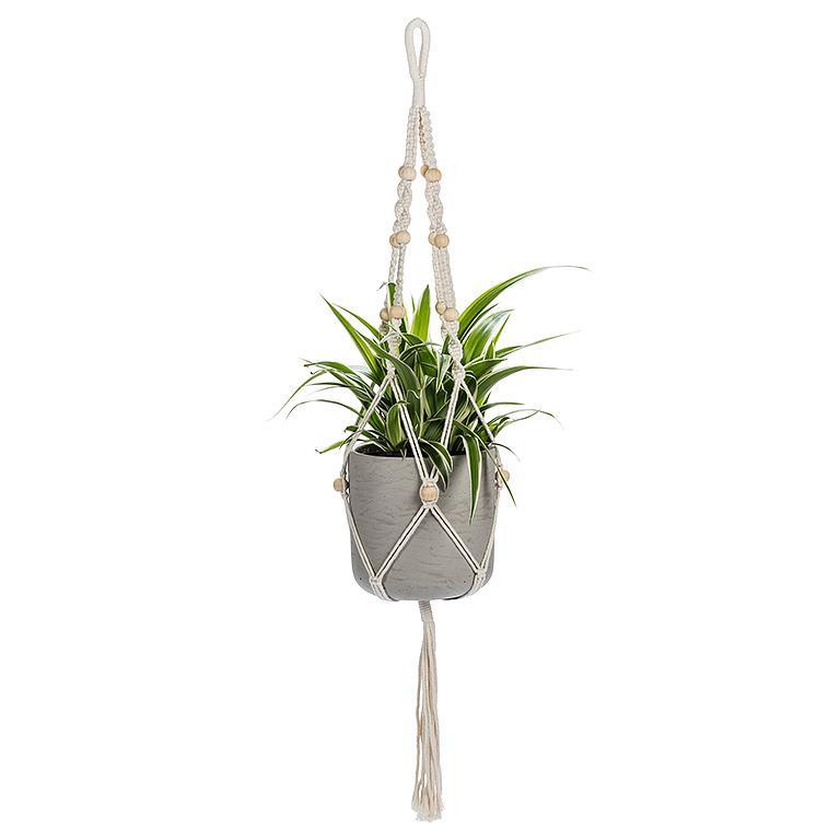 Planter Hanger with Tail & Beads