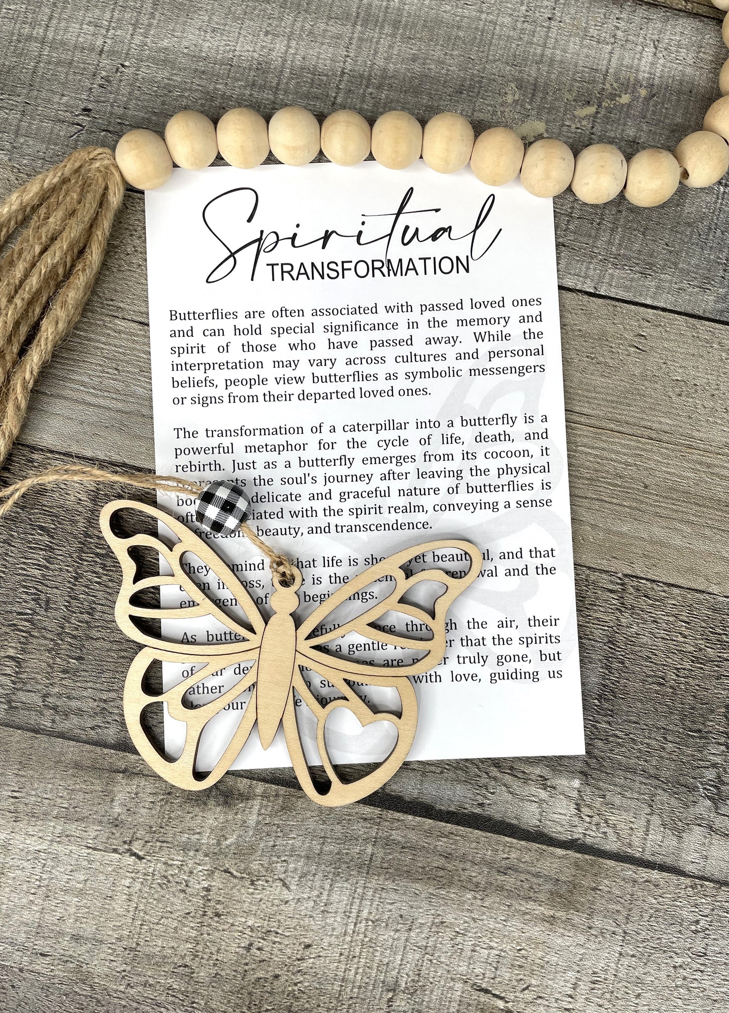 The Spiritual Transformation Ornament - Butterfly