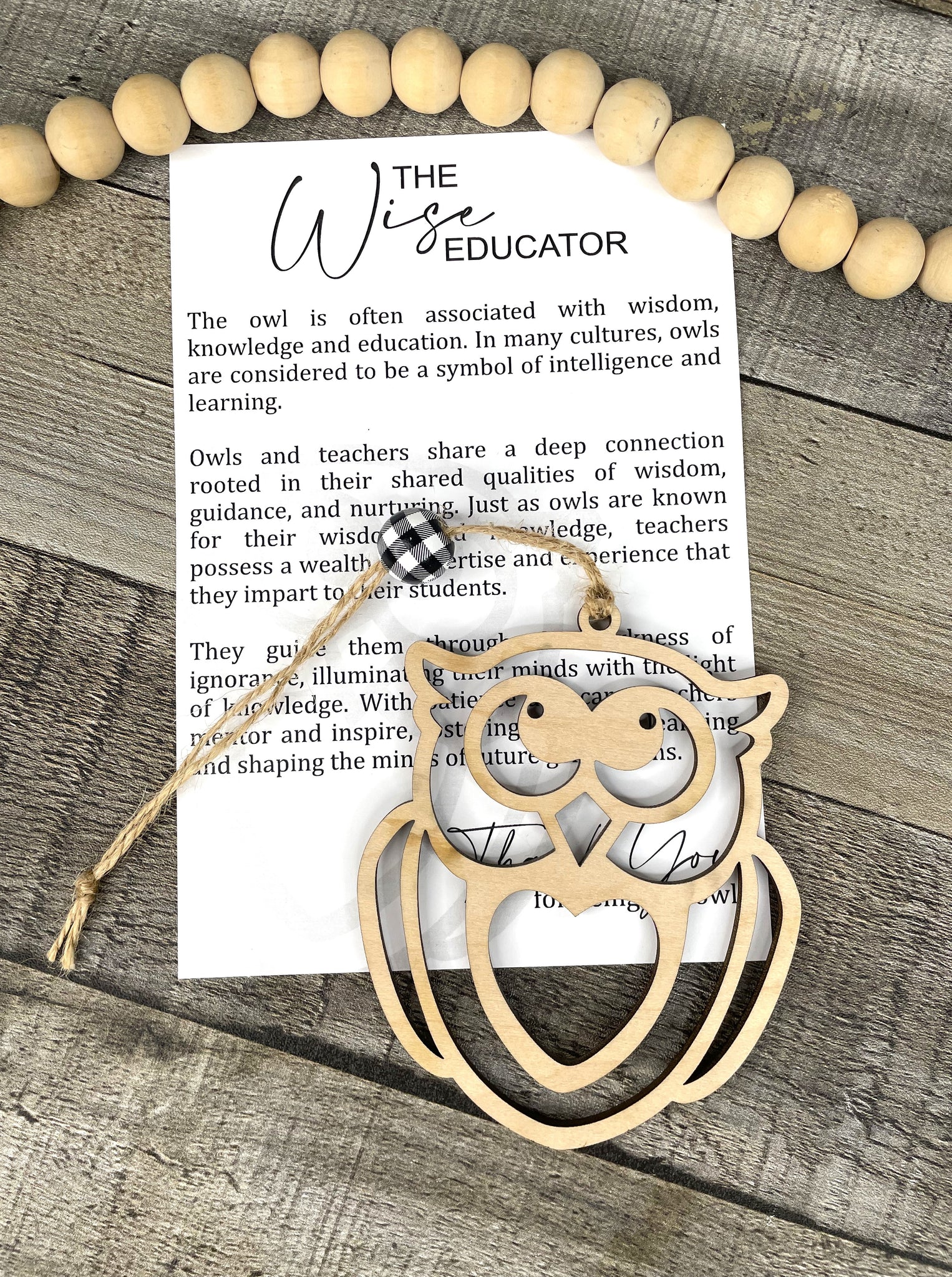 The Wise Educator Ornament - Owl