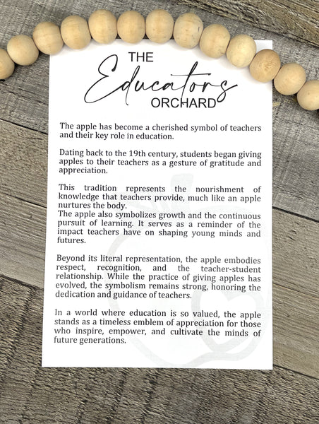 The Educators Orchard Ornament - Apple