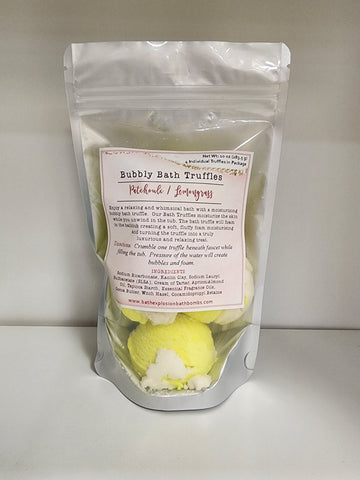 Bubbly Bath Truffles - Patchouli  & Lemongrass