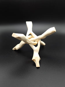 Natrural wooden tripod sphere stand