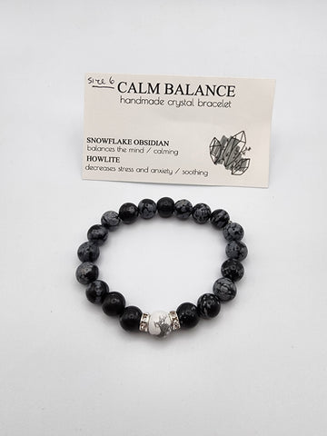 Crystal bracelet - Calm Balance (Dark)
