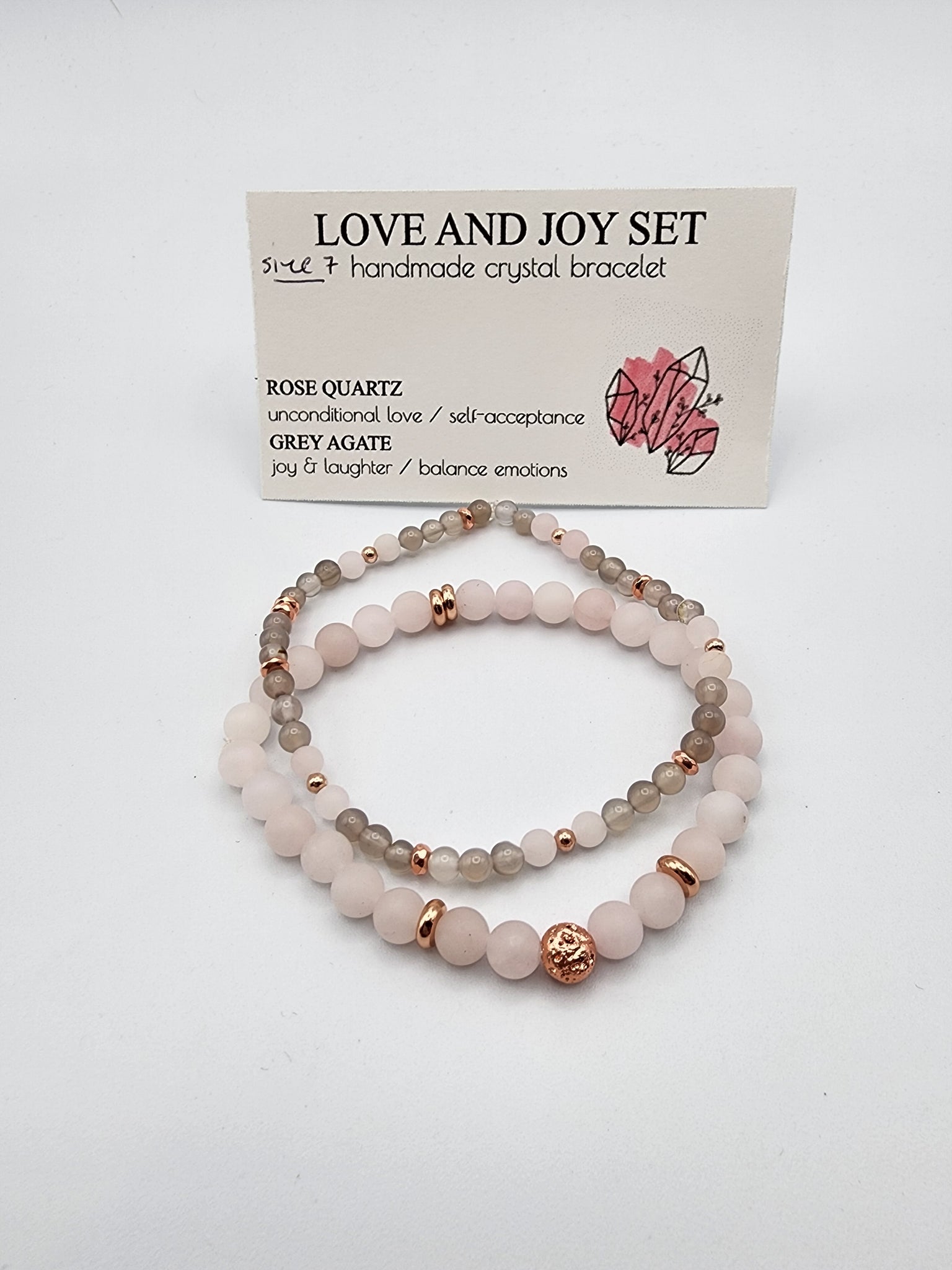 Crystal bracelet - Love and Joy Set
