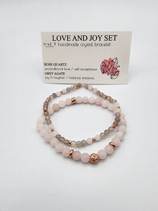 Crystal bracelet - Love and Joy Set