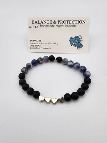Crystal bracelet - Balance and Protection
