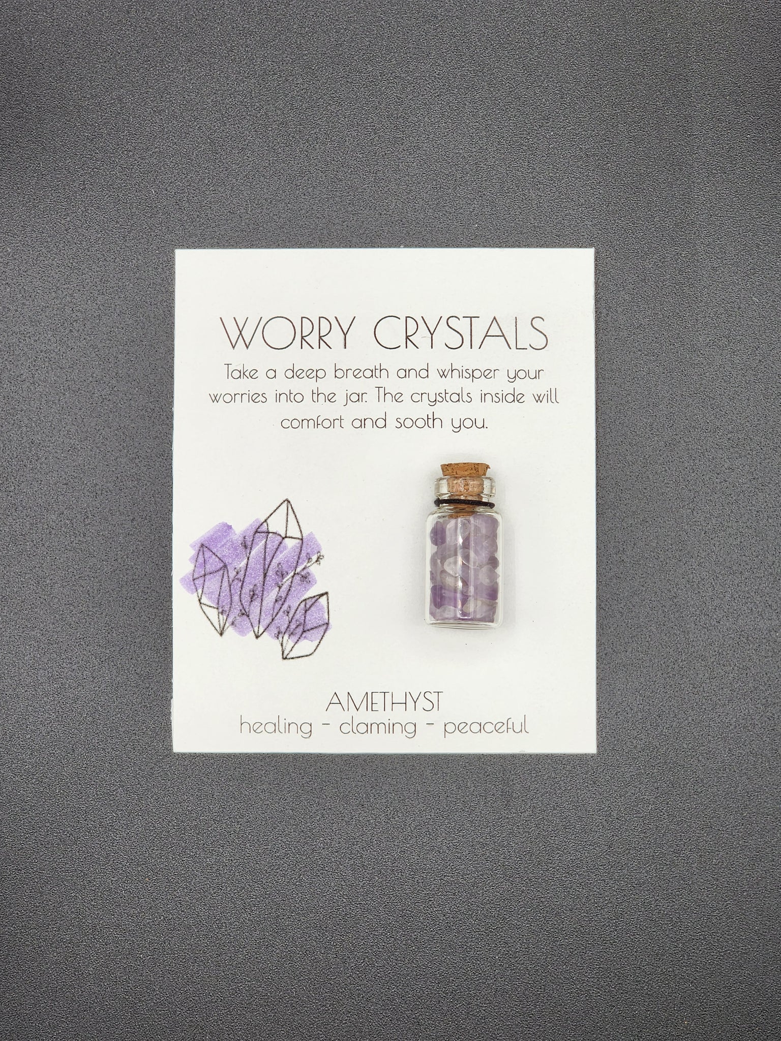Amethyst Worry Crysals - Small