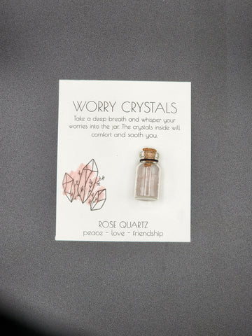 Rose Quartz Worry Crysals - Small