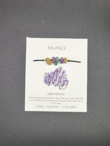 Mini Wish tie on bracelet - Balance