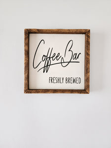 9x9 Coffee Bar sign