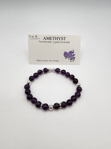 Crystal bracelet - AMETHYST