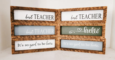 3x9 rustic signs