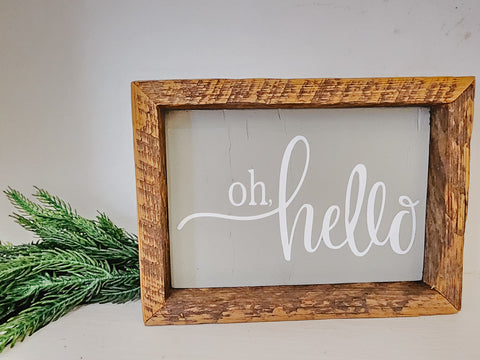5x7 oh hello sign