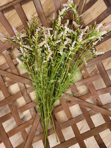 20" Spring floral pick assorted colors