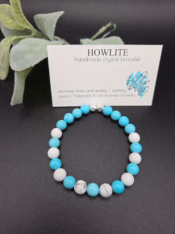Crystal bracelet - Howlite