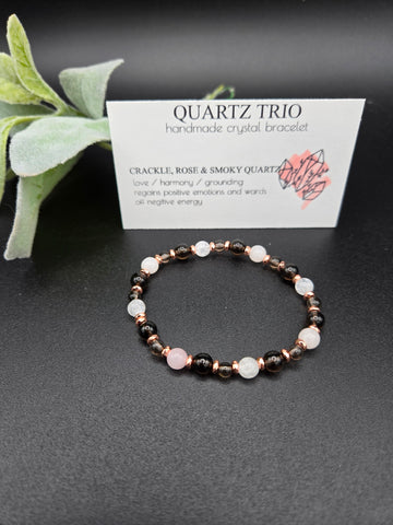 Crystal bracelet - Quartz Trio