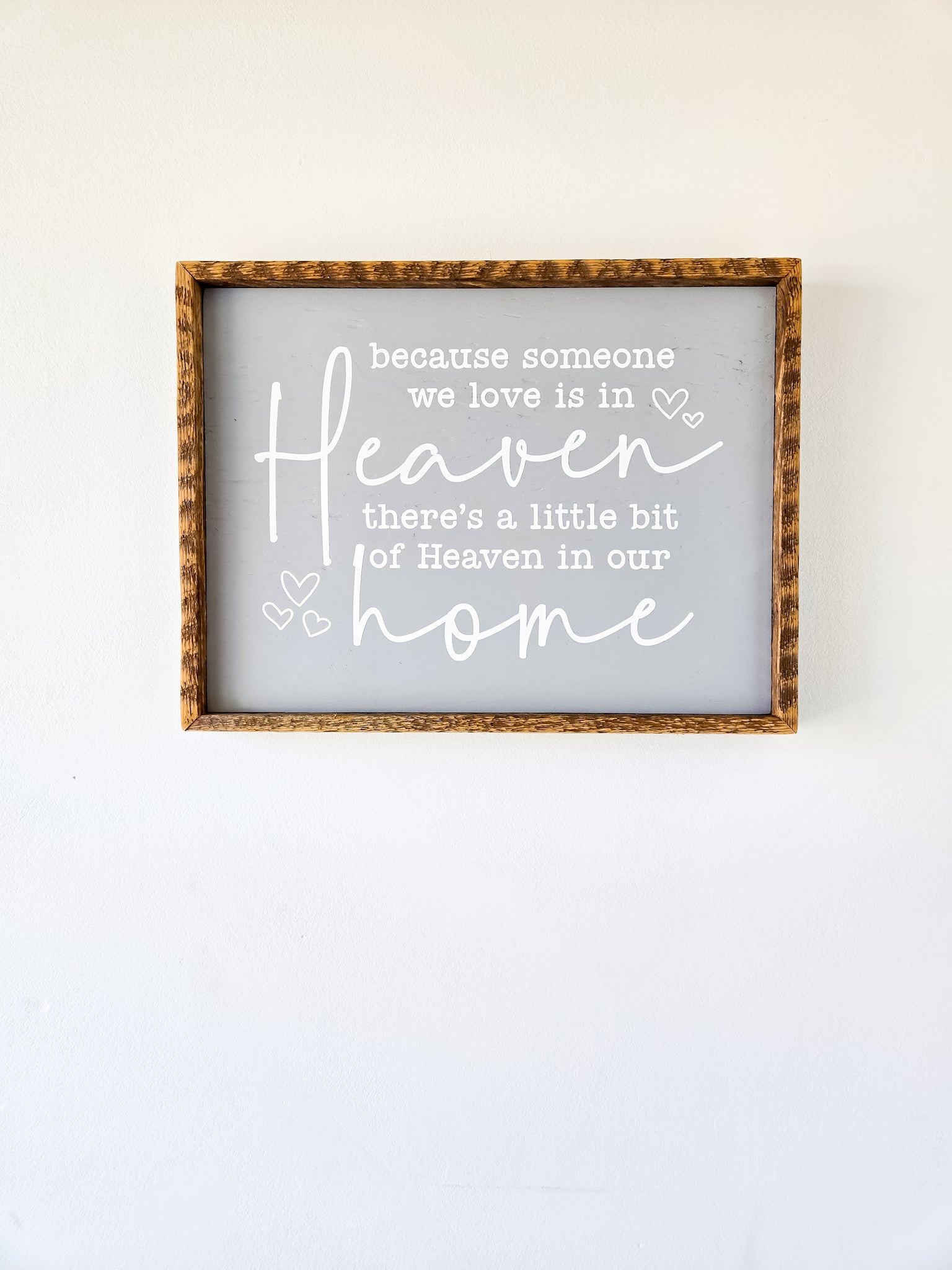 Rustic 13x17  Little bit of Heaven sign.