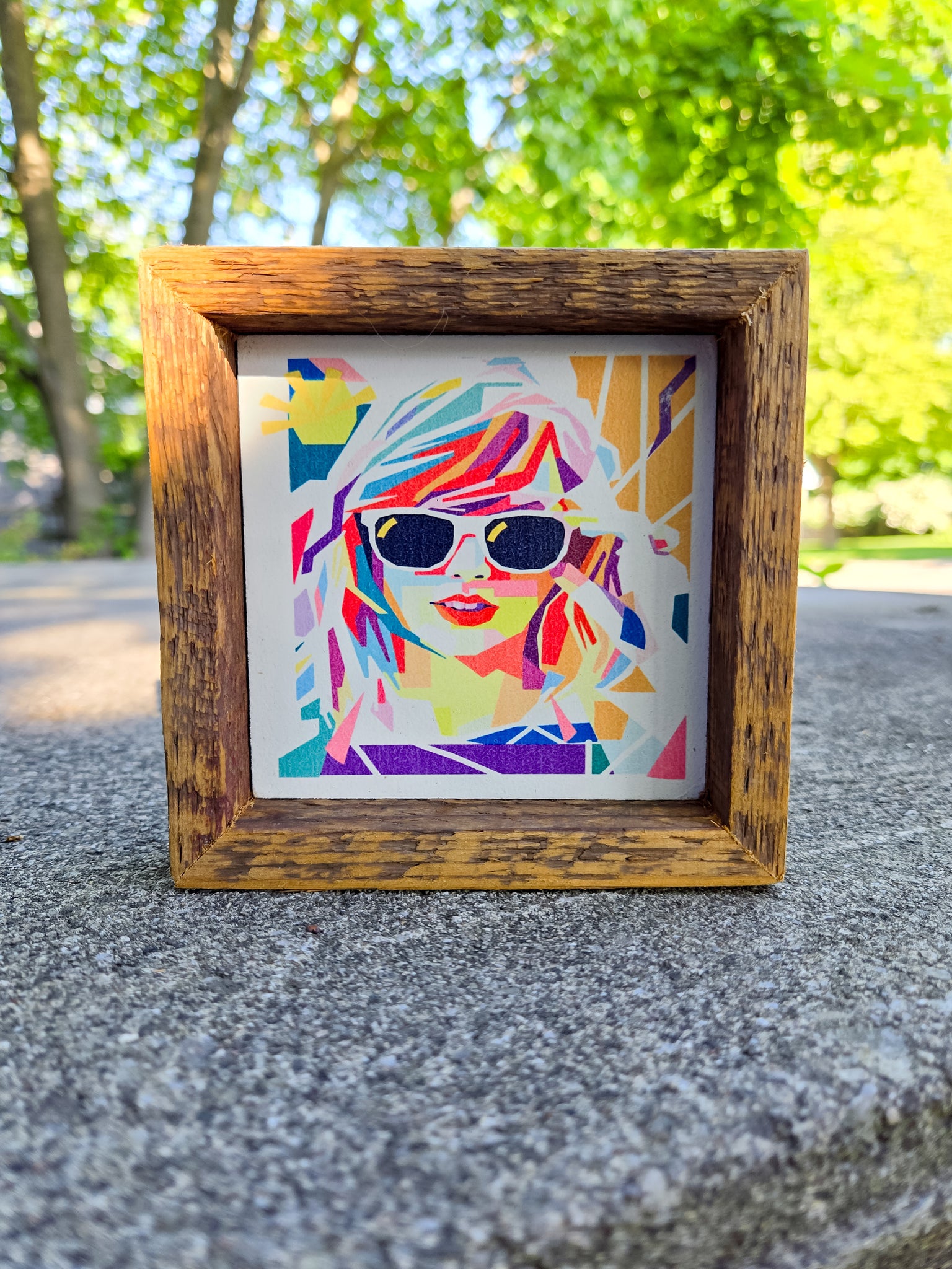 4x4 mini Sublimated Color block Singer Sign