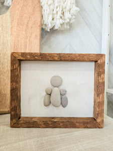 Pebble Art- angel wings