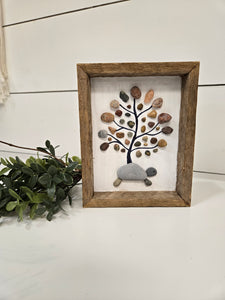 Pebble Art- turtle tree