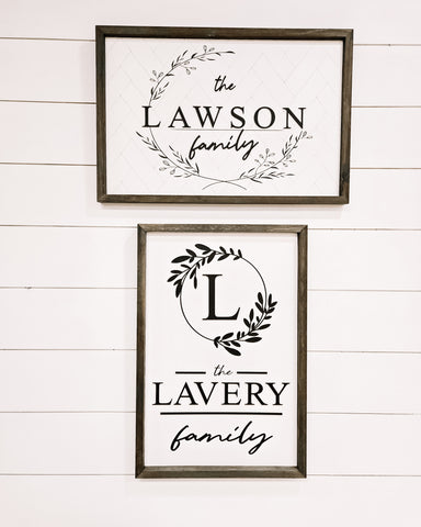 3D Personalized Family signs