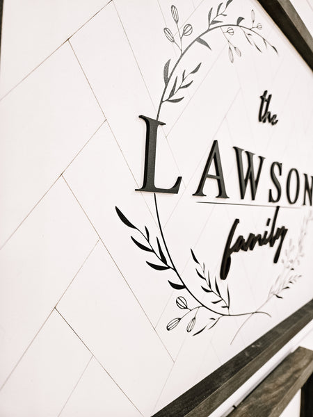 3D Personalized Family signs