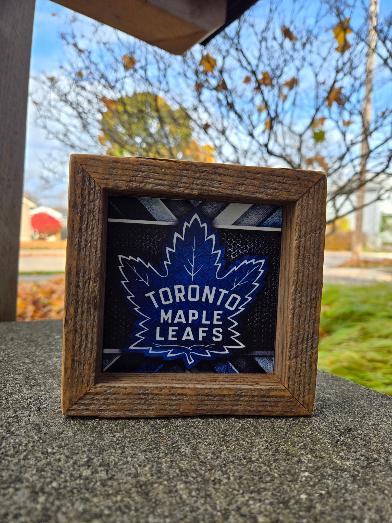4x4 Toronto Maple Leafs sign.
