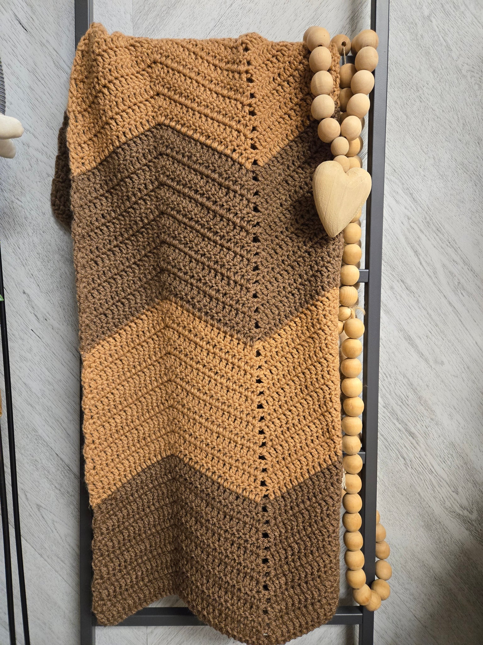 Lap blanket- Chocolate and carmel