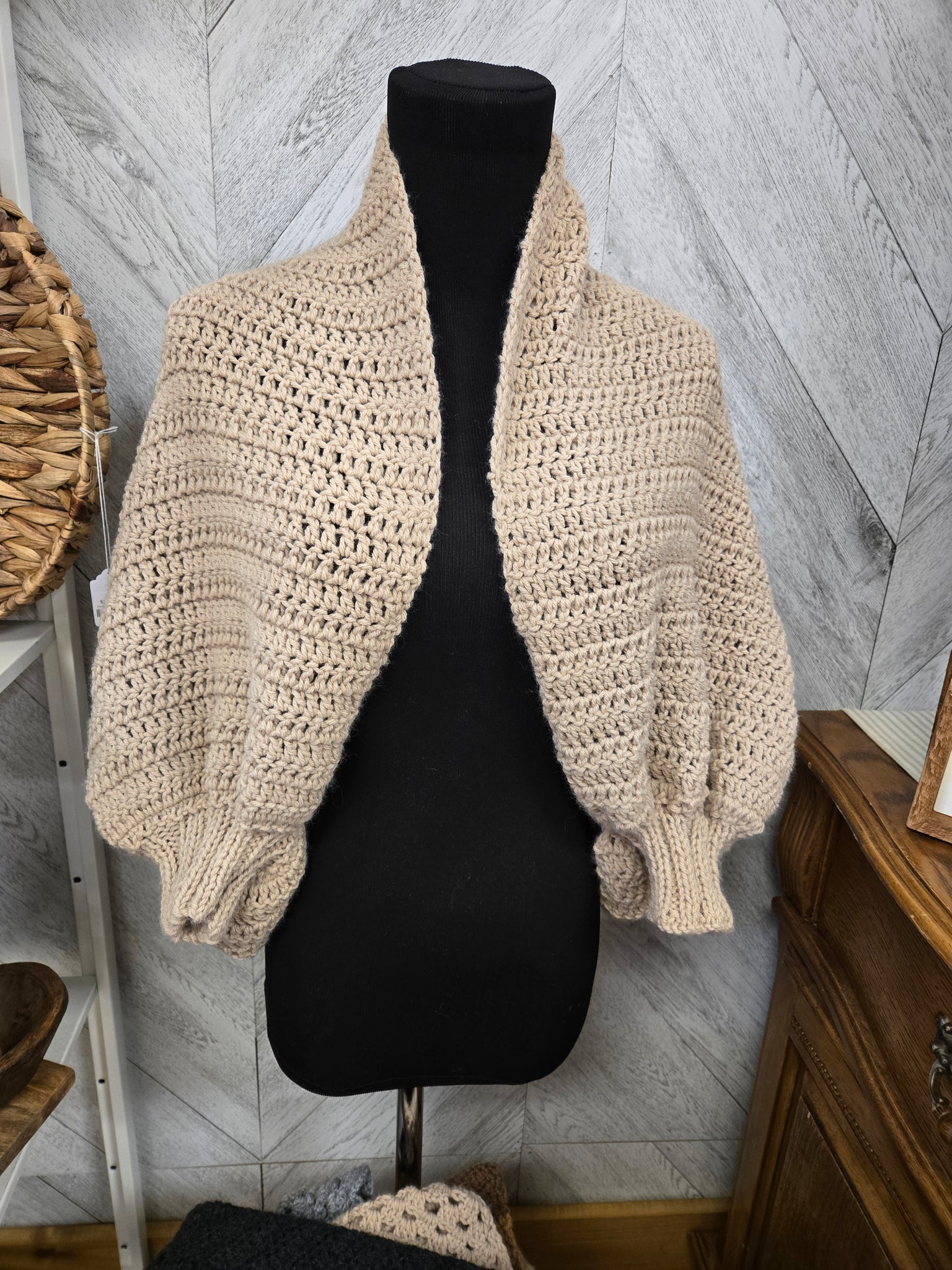 Tan Sweater Shrug