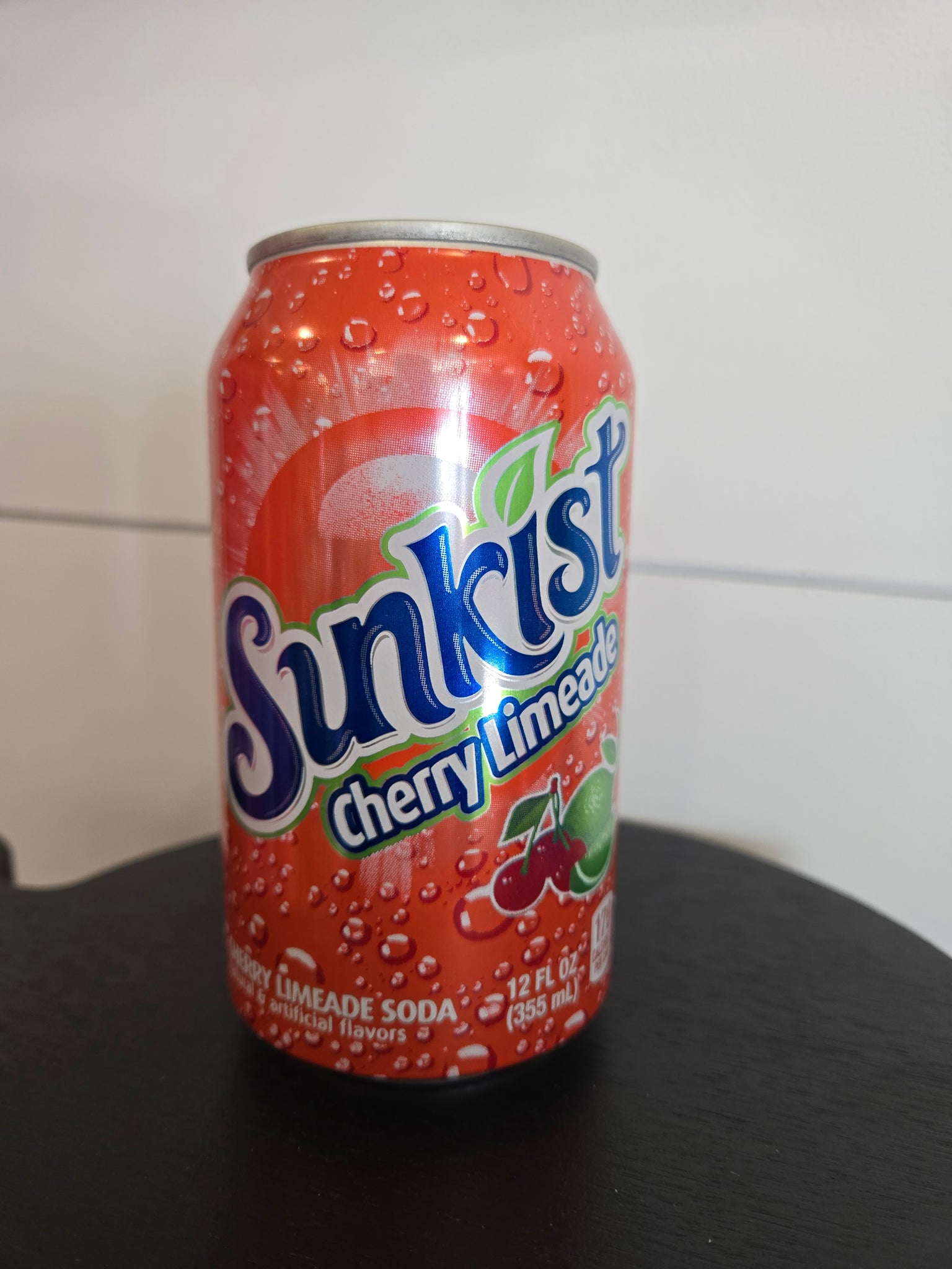 Sunkist Cherry Limeade Soda, 12 fl oz can