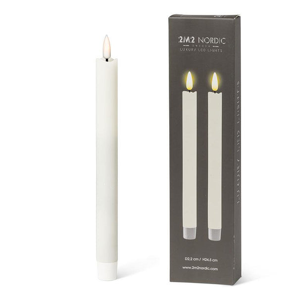 LED Taper Candle - Set of 2