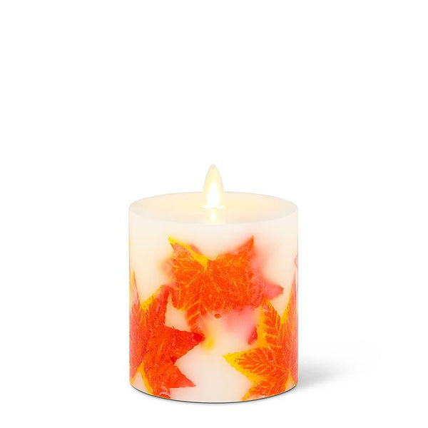 Reallite Small Maple Leaf Candle - 4.5"H