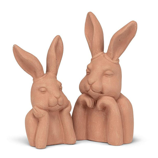 Small Pondering Rabbit - 8"H